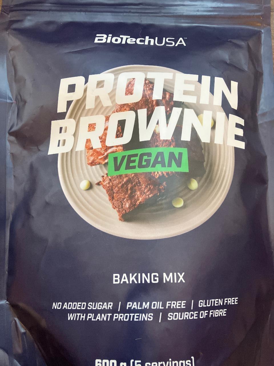 Fotografie - Protein brownie vegan baking mix BioTechUSA