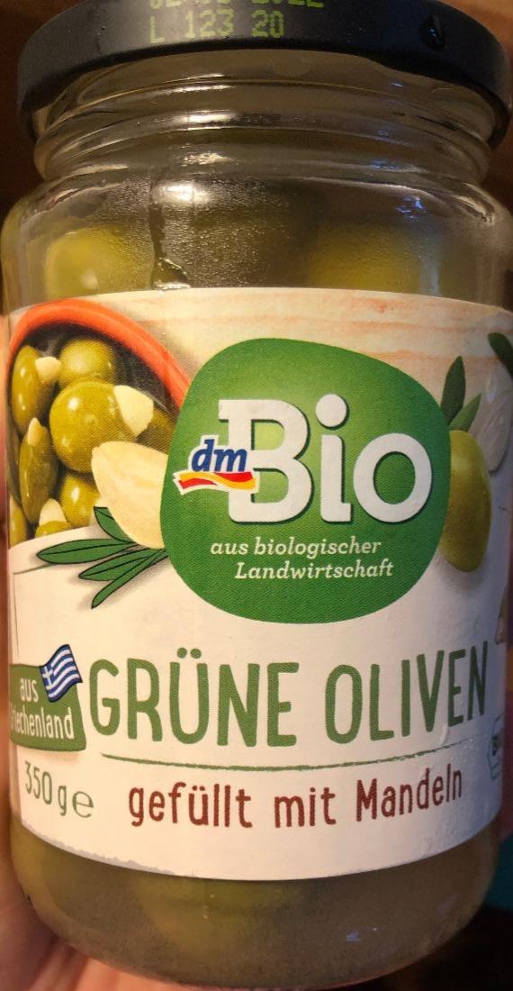 Fotografie - Grüne Oliven gefüllt mit Mandeln dmBio