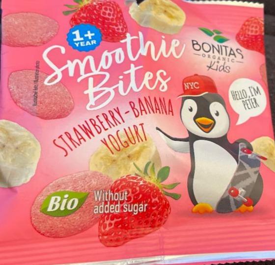 Fotografie - Smoothie Bites Strawberry Banana Yogurt Bonitas organic