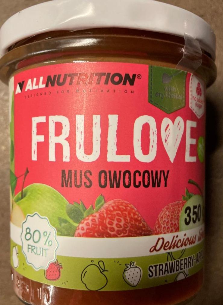 Fotografie - FRULOVE MUS OWOCOWY Strawberry-apple Allnutrition