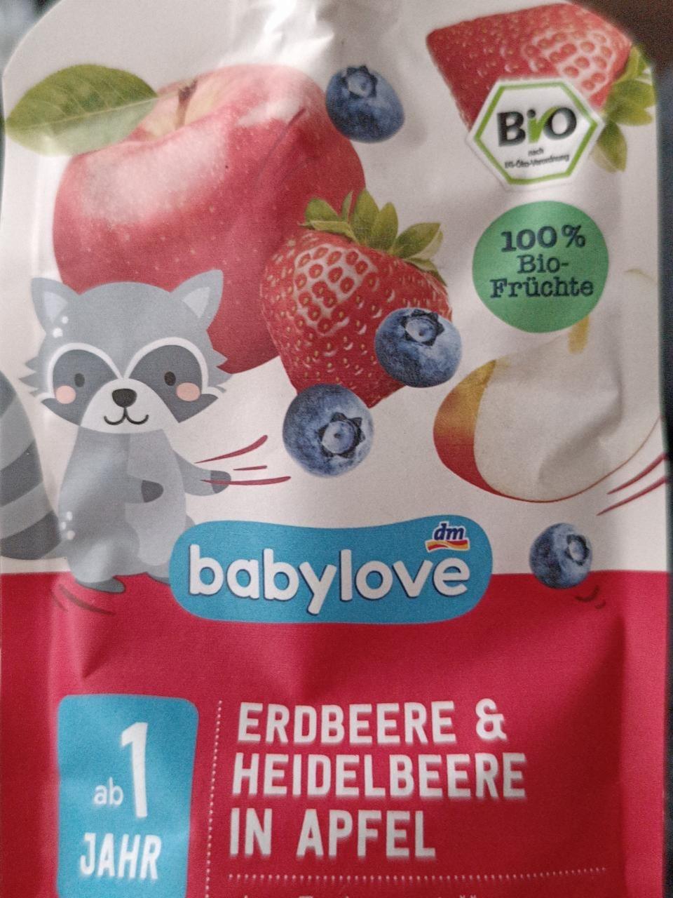 Fotografie - Erdbeere & heidelbeere in apfel Babylove