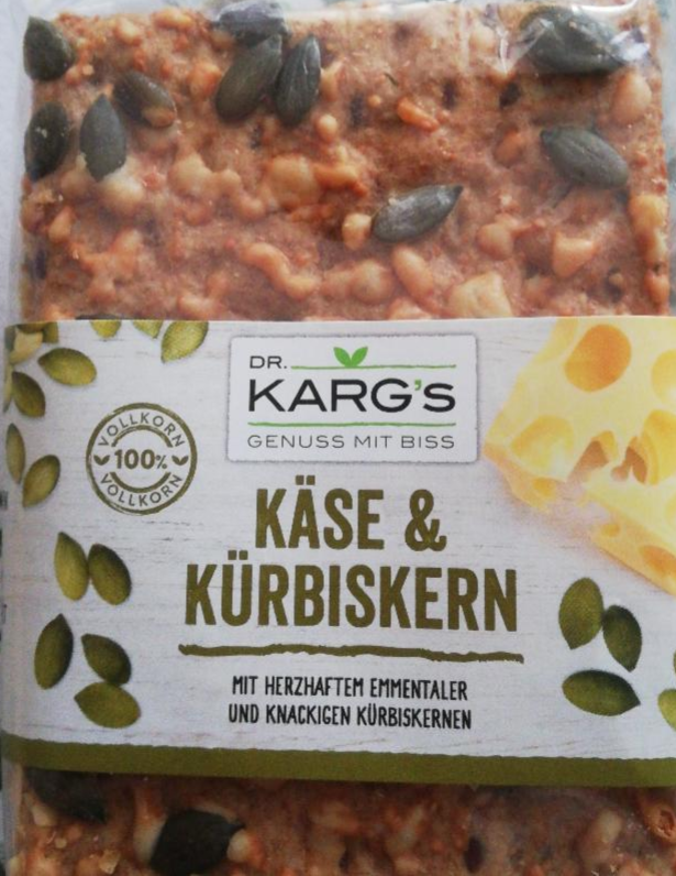 Fotografie - Käse & kürbiskern (ementál & dýňová semínka) Dr. Karg's
