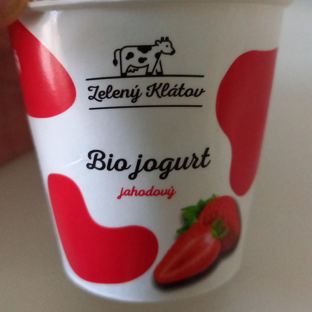 Fotografie - Bio jogurt jahodový Zelený Klátov
