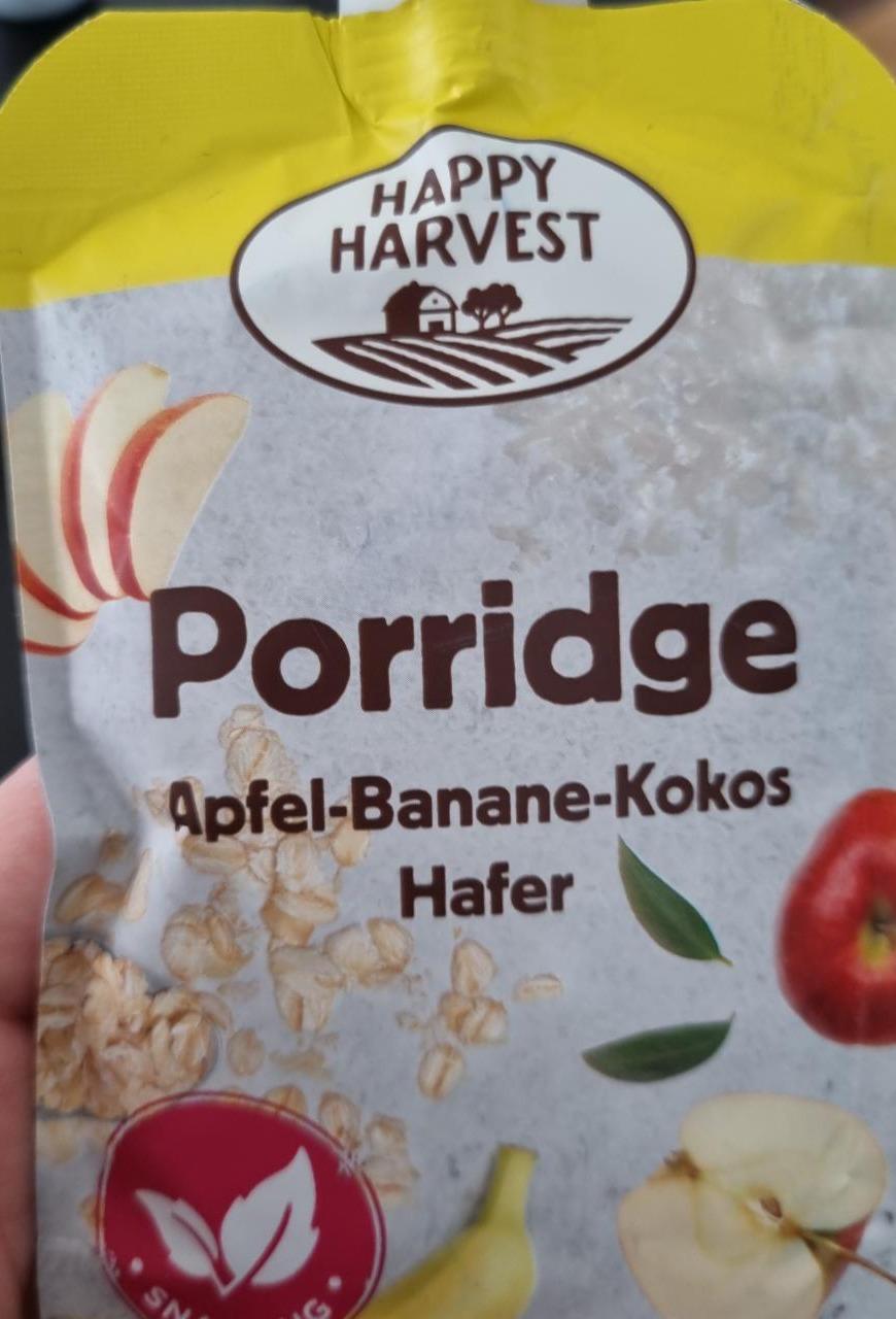 Fotografie - Porridge Apfel, Banane, Kokos, Hafer Happy Harvest