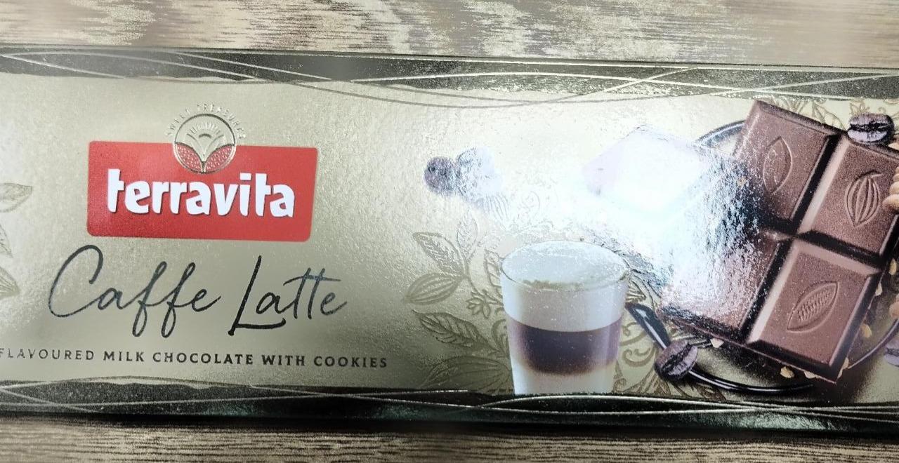 Fotografie - Caffe Latte Flavoured Milk Chocolate with Cookies Terravita