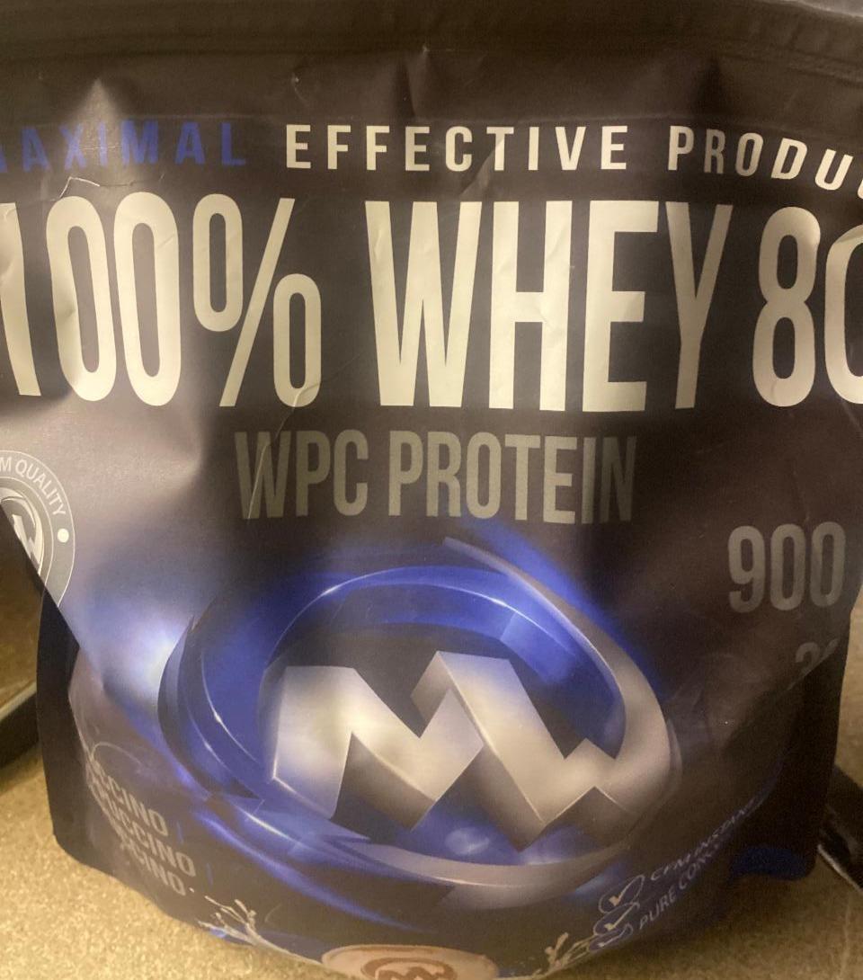 Fotografie - Maximal Effective product 100% whey 80 WPC protein Cappuccino Maxxwin