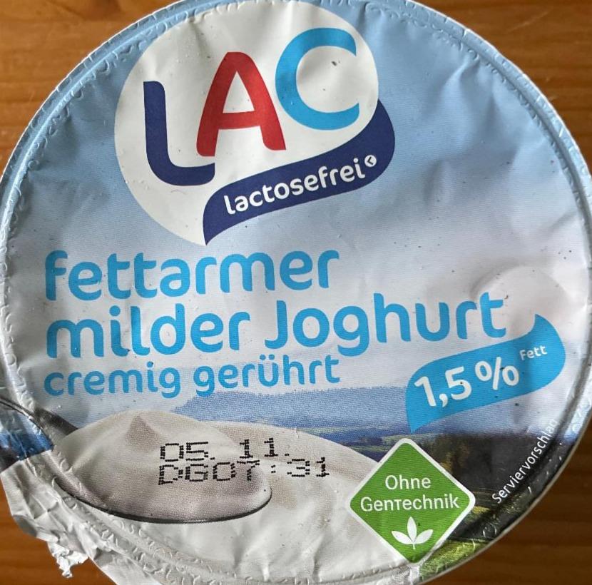 Fotografie - Fettarmer Joghurt mild cremig gerührt 1,5% LAC
