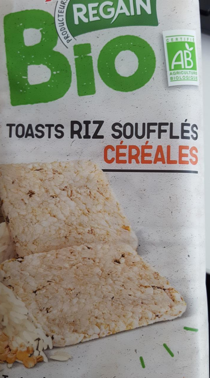 Fotografie - Toasts riz soufflé céréales Regain Bio
