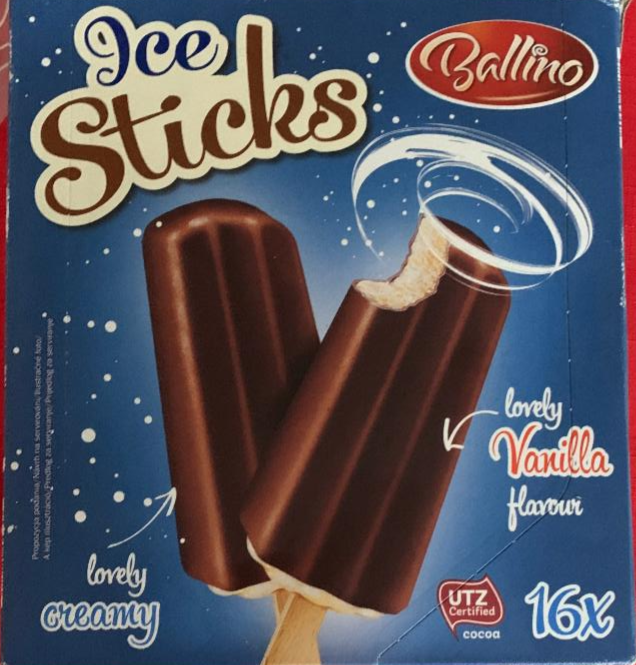 Fotografie - Ice sticks vanilla Ballino