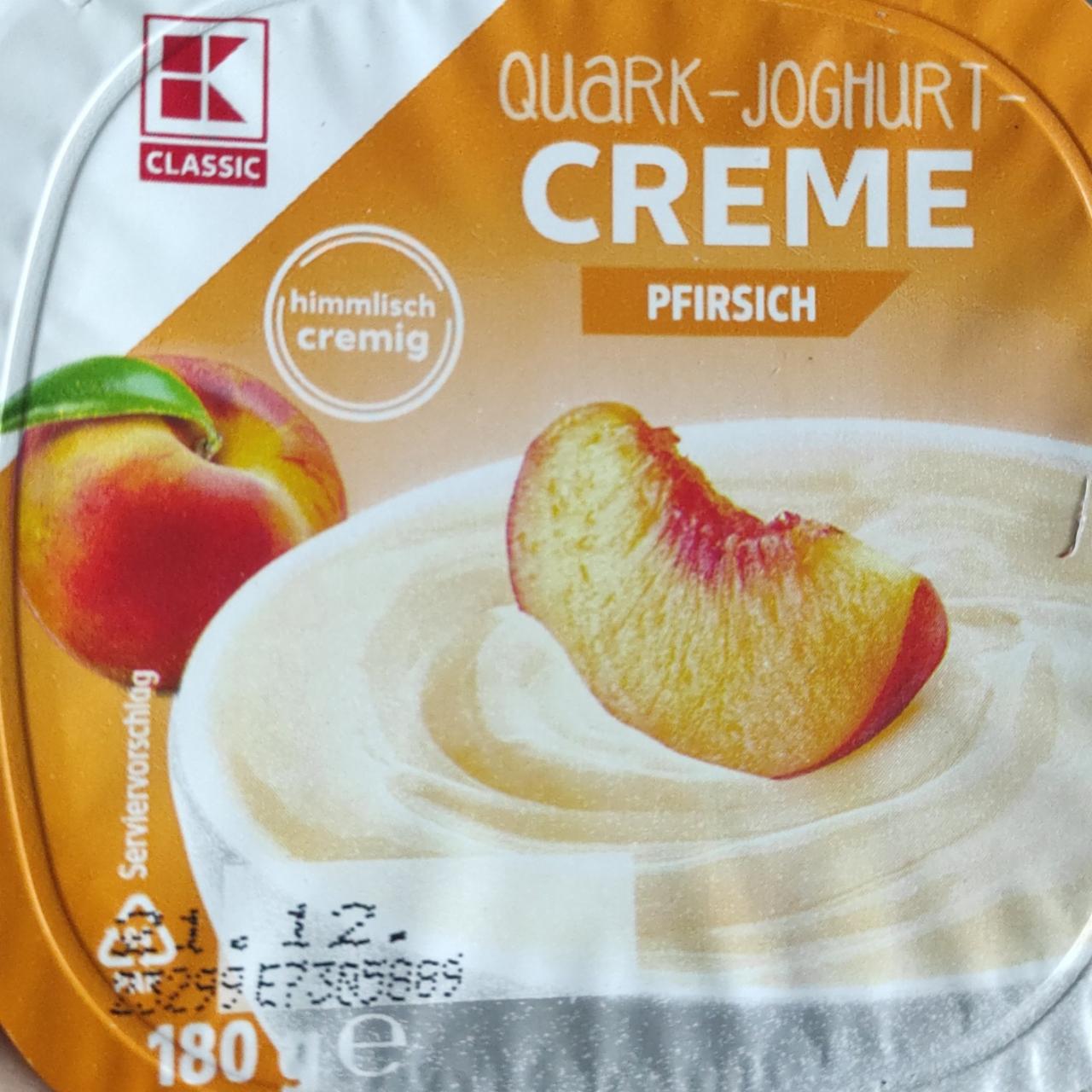 Fotografie - Quark-joghurt creme Pfirsich K-Classic