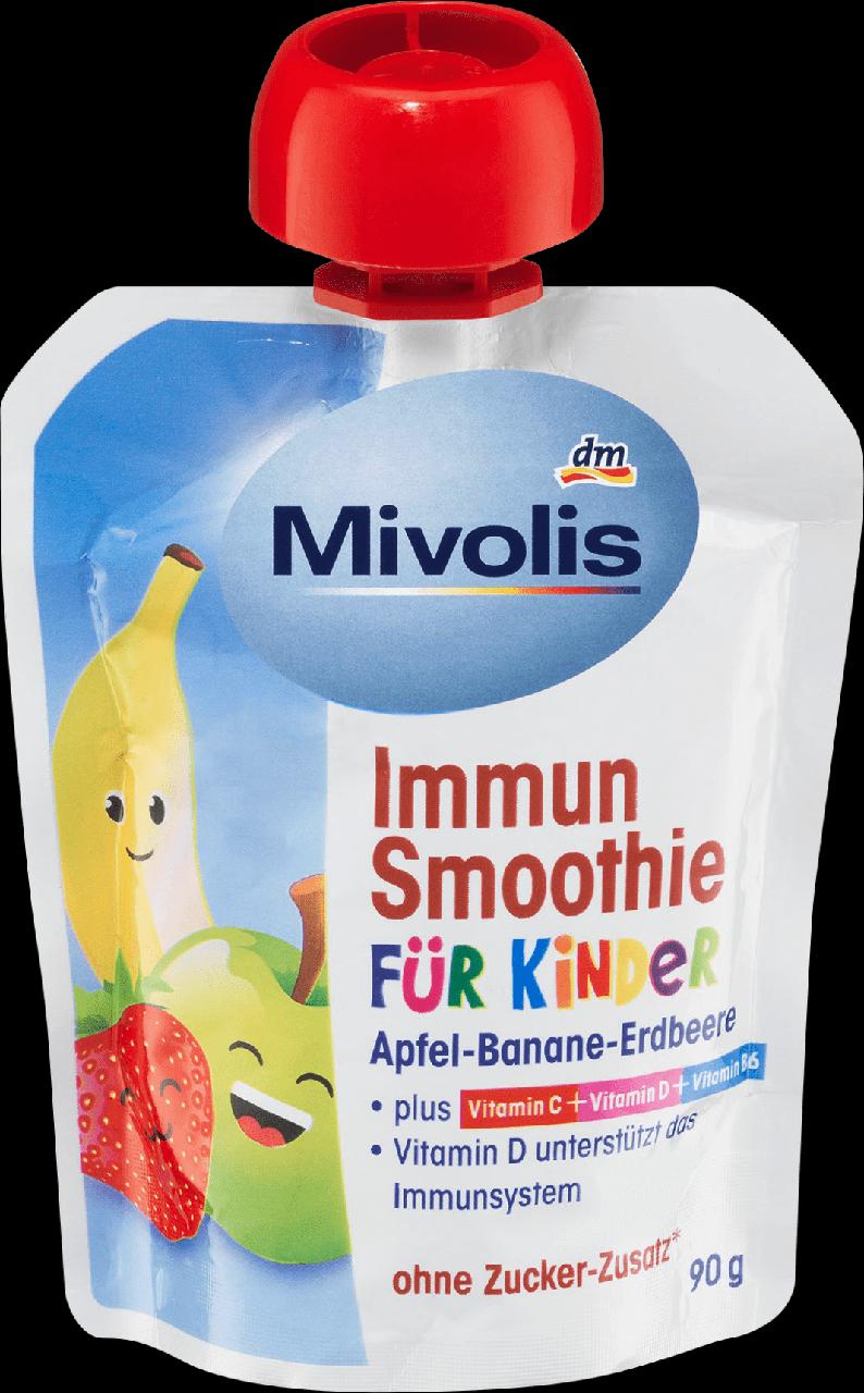 Fotografie - Immun Smoothie für Kinder Apfel-Banane-Erdbeere Mivolis