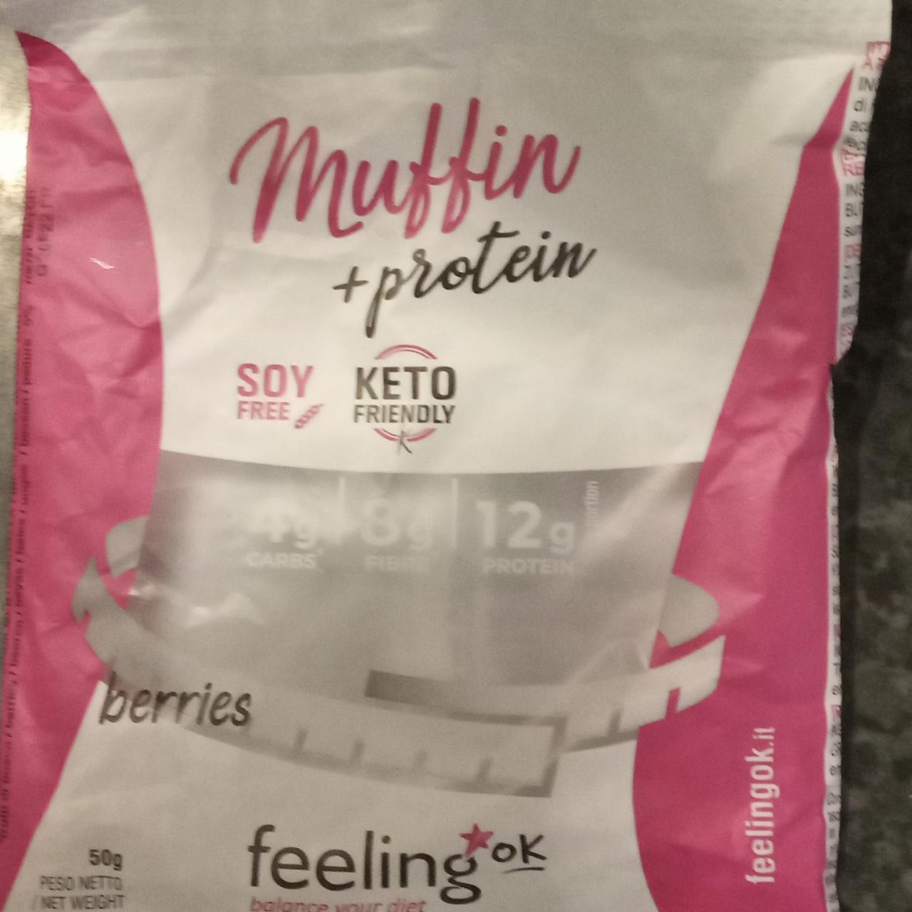 Fotografie - Muffin + protein Berries Feeling OK