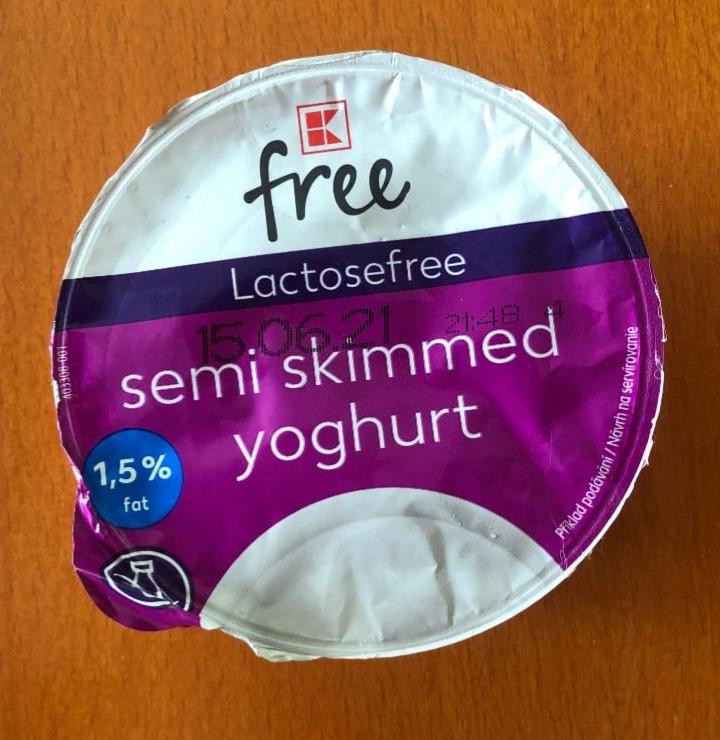 Fotografie - Lactosefree jogurt semi skimmed 1,5% K-free