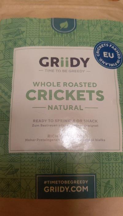 Fotografie - Whole roasted crickets natural Griiddy