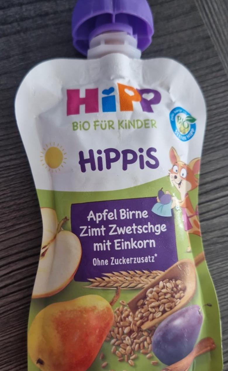 Fotografie - Bio für Kinder Hippis Apfel Birne Zimt Zwetschge mit Einkorn Hipp