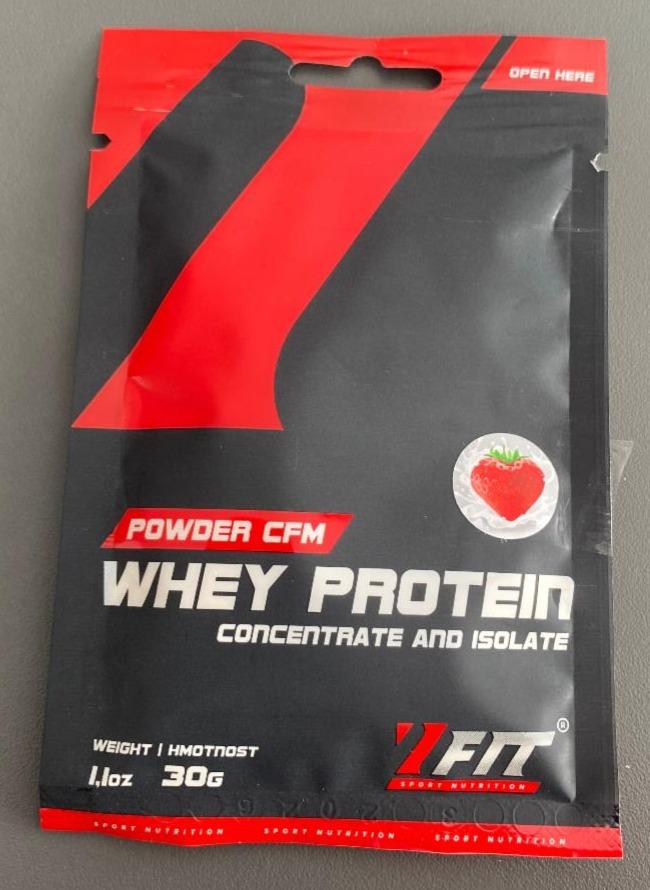 Fotografie - Powder CFM Whey Protein Strawberry 7Fit Sport Nutrition