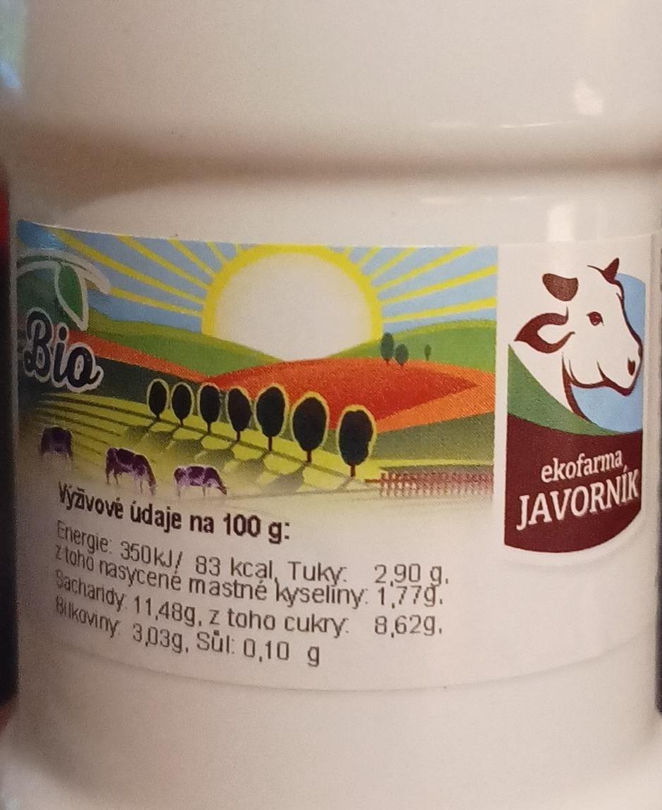 Fotografie - Bio jogurtové mléko vanilka ekofarma Javorník