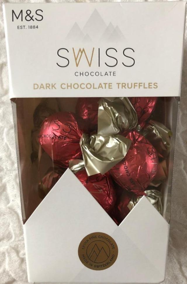 Fotografie - Swiss Chocolate dark chocolate truffles M&S