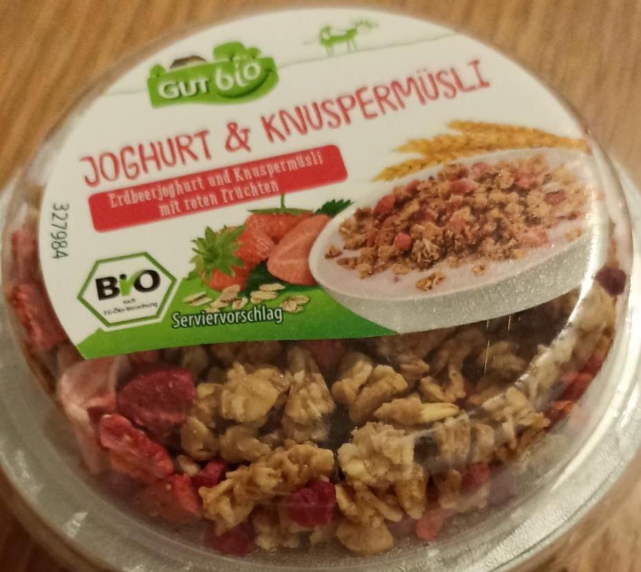 Fotografie - Erdbeer Joghurt & Knuspermüsli mit roten Früchten Gut bio