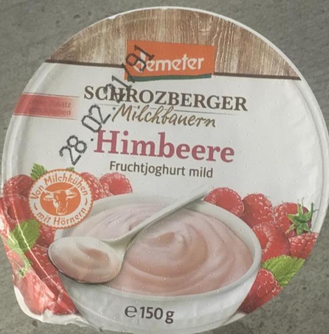 Fotografie - Schrozberger Milchbauern FruchtJoghurt mild Himbeere Demeter