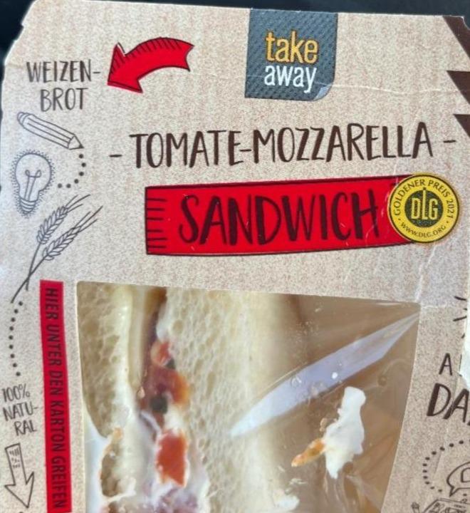 Fotografie - Sandwich Tomate-Mozzarella Take Away