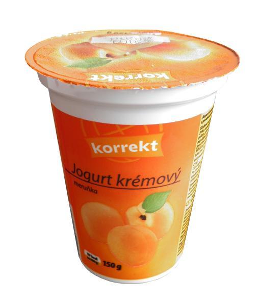 Fotografie - Korrekt krémový jogurt meruňkový