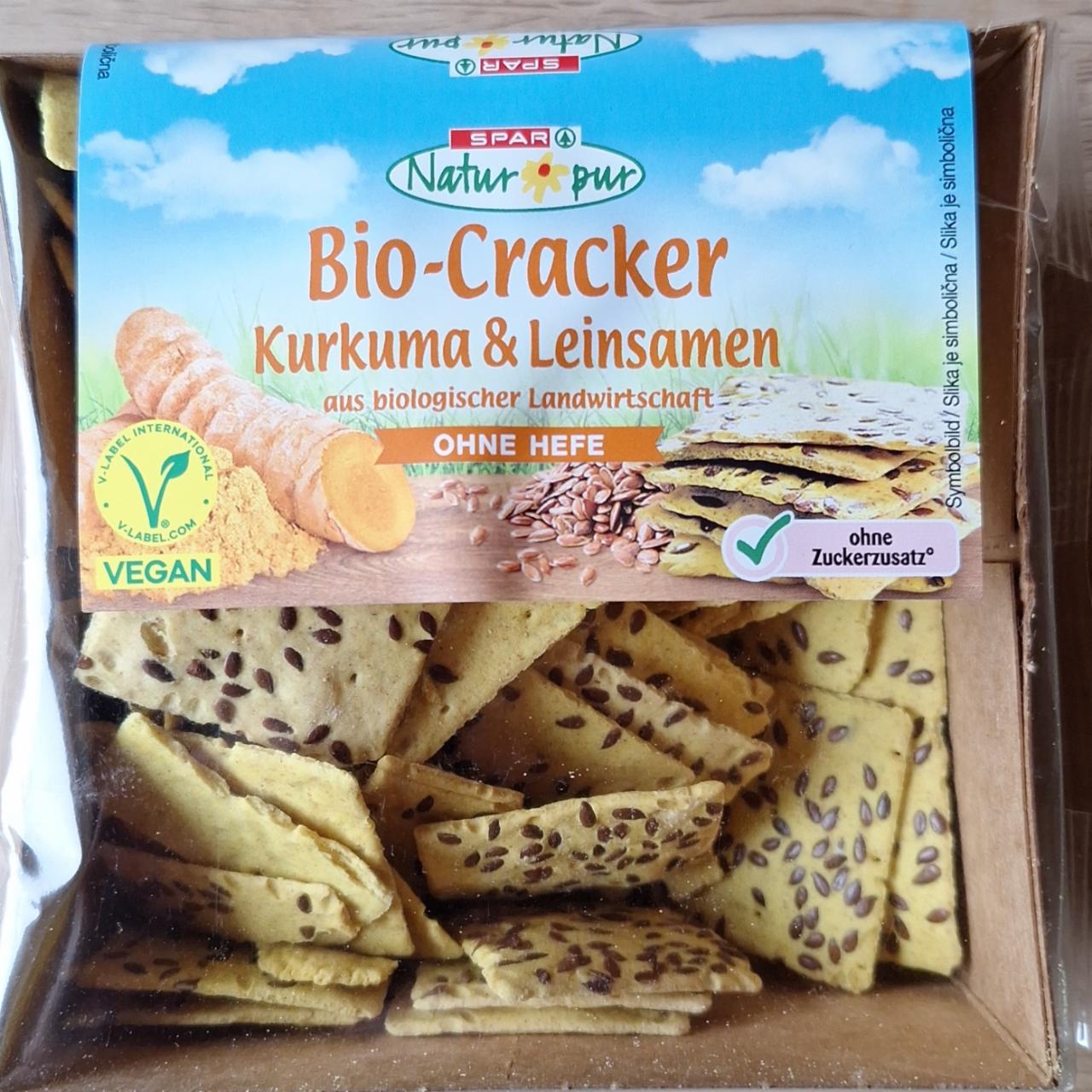 Fotografie - Bio-Cracker Kurkuma & Leinsamen Spar Natur pur