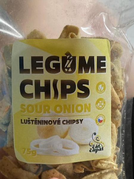 Fotografie - Legume chips sour onion luštěninové chipsy Čát Čapát