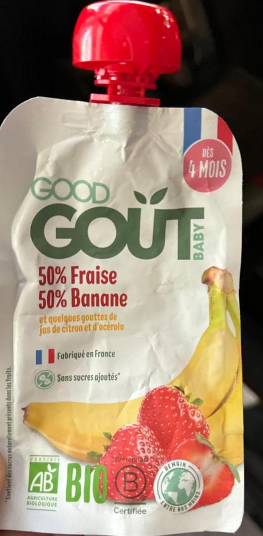 Fotografie - 50% fraise 50% banane good gout