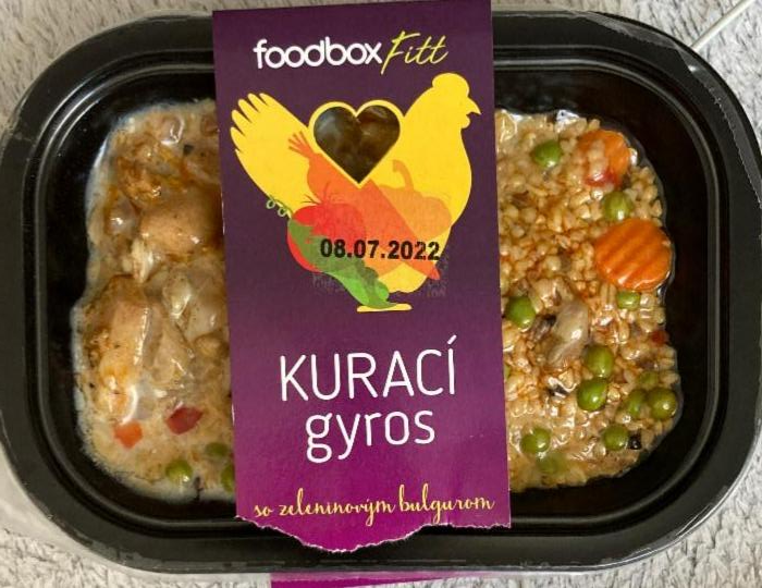Fotografie - Kurací gyros so zeleninový bulgurom Foodbox