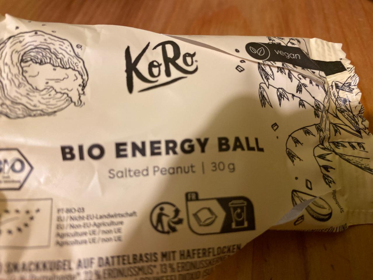 Fotografie - Organic Energy Ball Salted Peanut KoRo