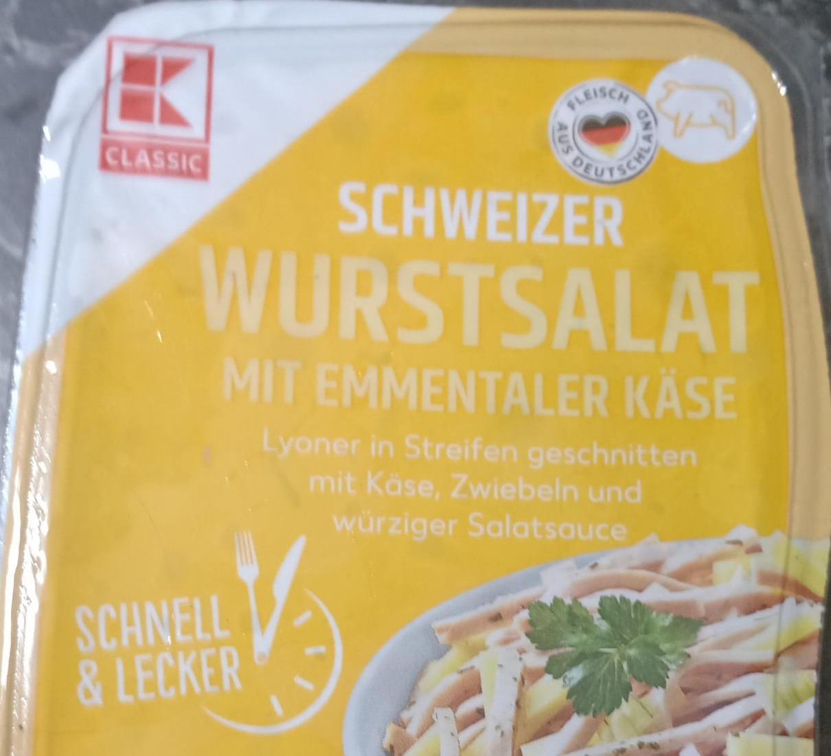 Fotografie - Schweizer Wurstsalat mit Emmentaler Käse K-Classic