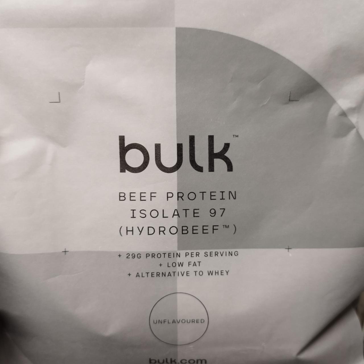 Fotografie - Beef protein isolate 97 hydrobeef unflavoured Bulk