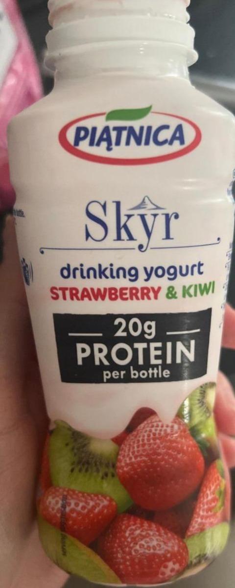 Fotografie - Skyr drinking yogurt Strawberry & Kiwi Piątnica