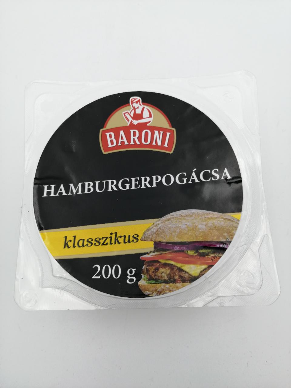 Fotografie - drůbeží hamburger klasik BARONI