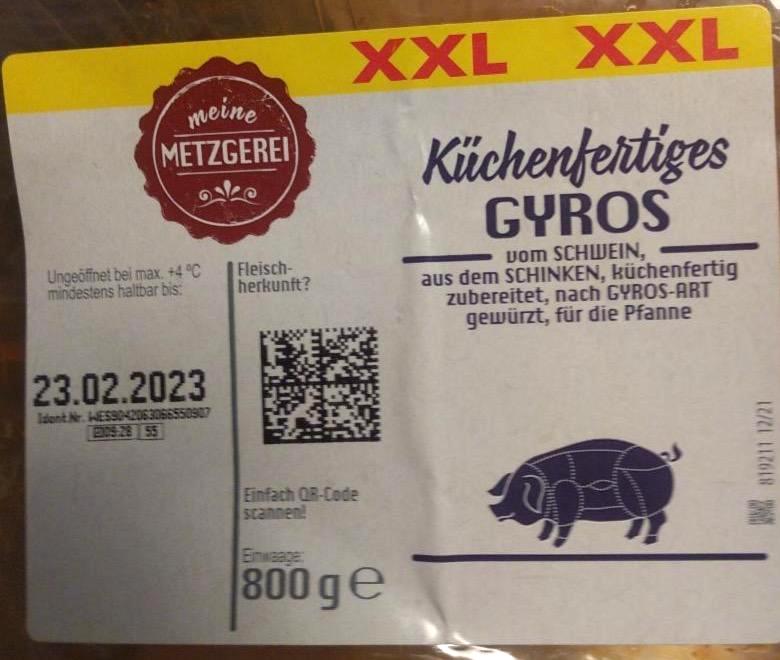 Fotografie - Küchenfertiges Schweine-Gyros