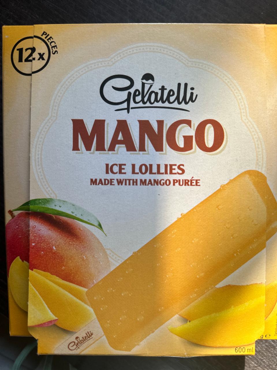 Fotografie - mango ice lollies Gelatelli