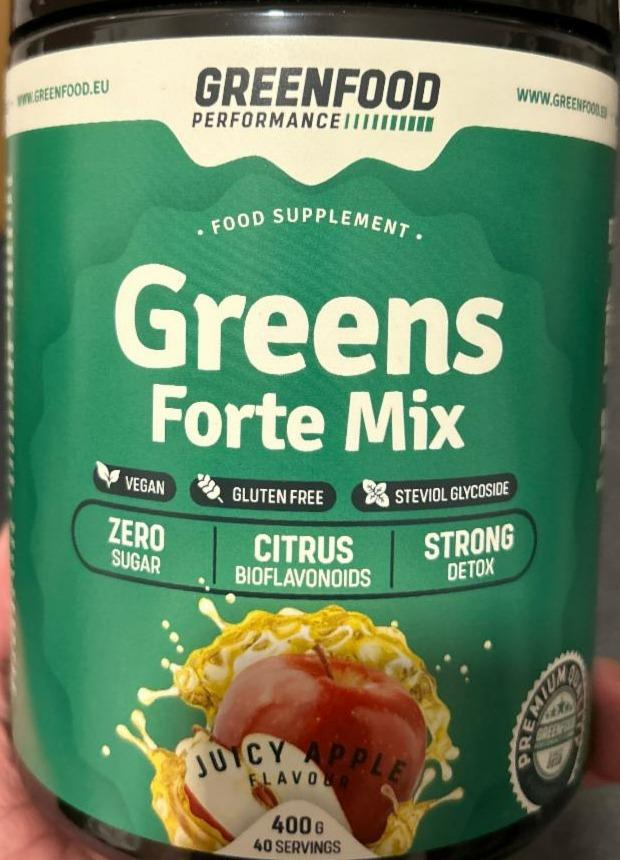 Fotografie - Greens Forte Mix Juicy apple GreenFood Nutrition