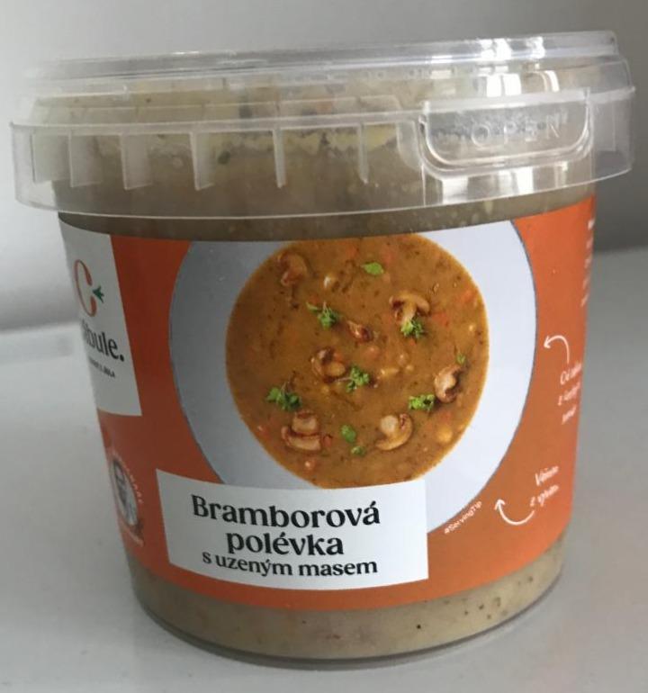 Fotografie - Bramborová polévka s uzeným masem Cibule. Radost z jídla