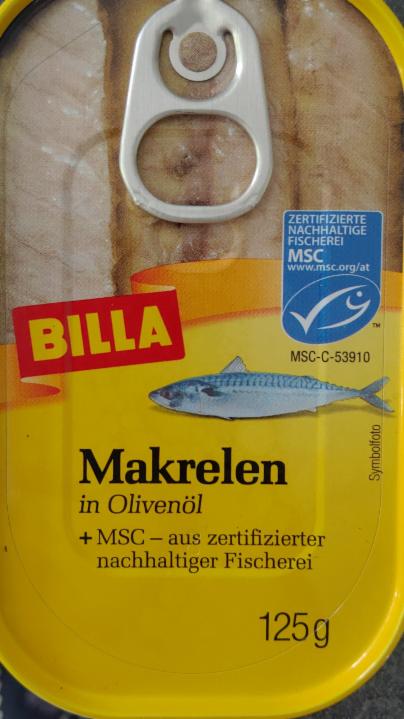 Fotografie - Makrelen in Olivenöl Billa