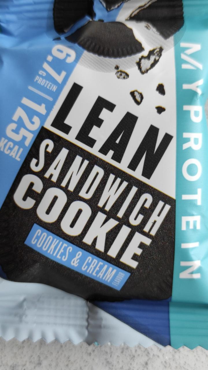 Fotografie - Lean Sandwich Cookie Chocolate & Cream MyProtein