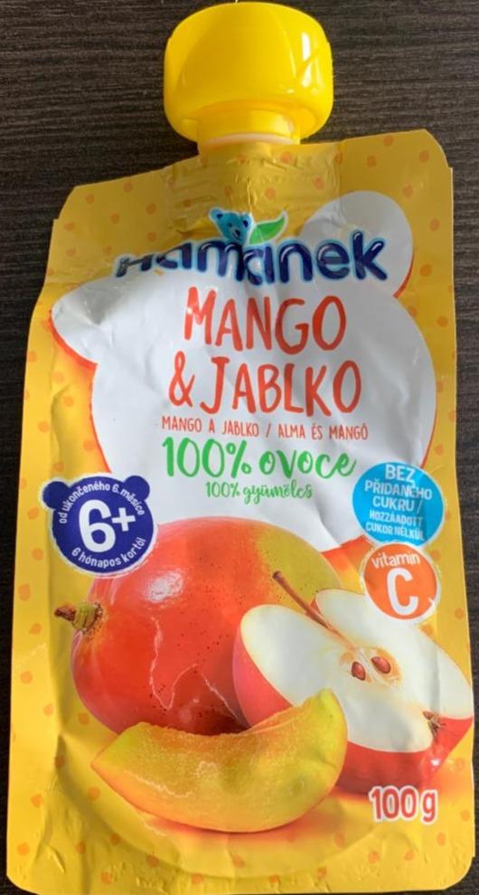 Fotografie - Mango & Jablko 100% ovoce bez přidaného cukru Hamánek