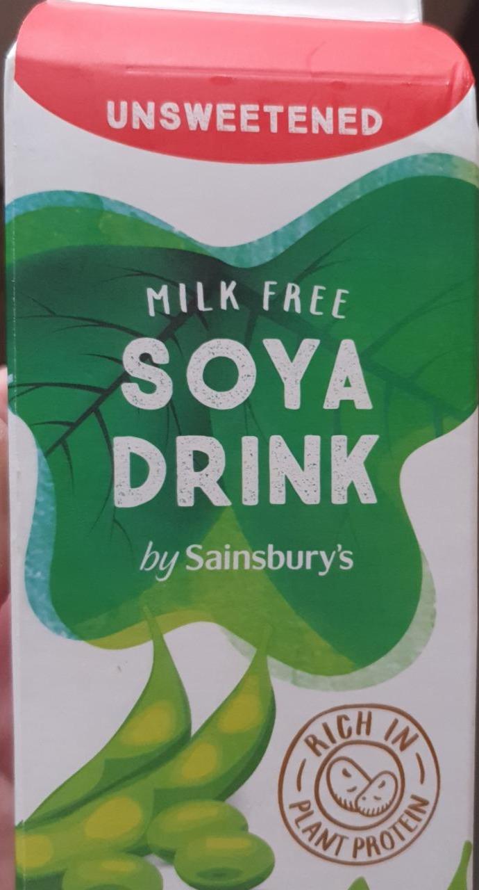 Fotografie - Unsweetened Soya milk by Sainsbury's