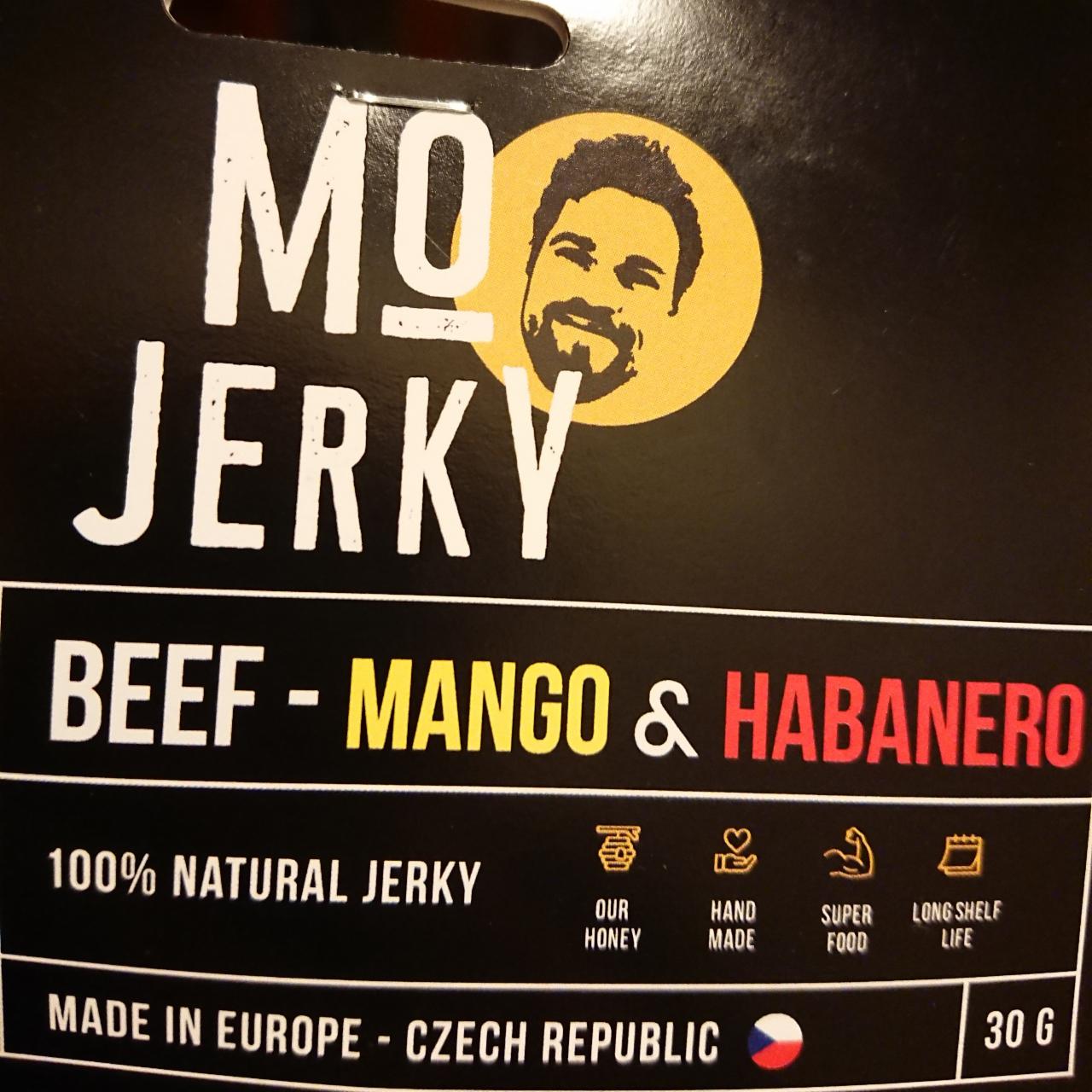 Fotografie - Beef mango & habanero Mo Jerky