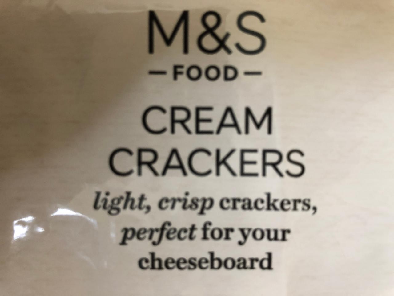 Fotografie - Cream crackers M&S Food