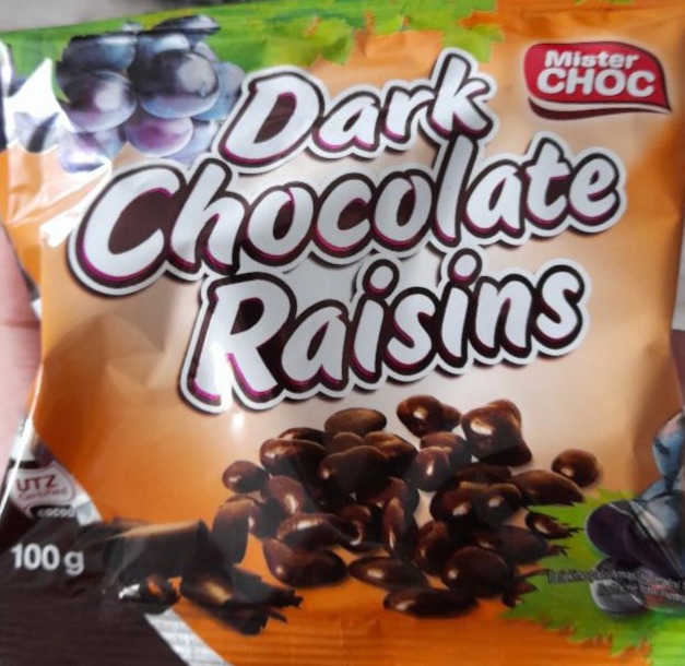 Fotografie - Dark chocolate raisins Mister Choc