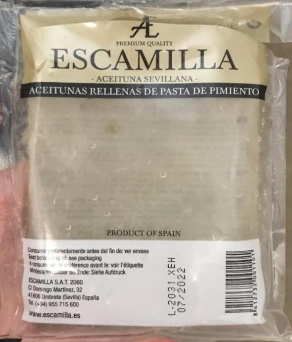 Fotografie - Aceitunas rellenas de pasta de pimientos Escamilla