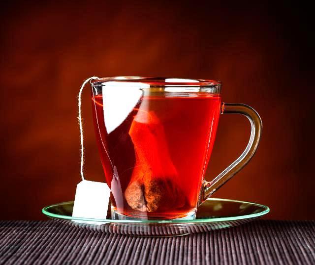Fotografie - ovocný čaj s jedním cukrem