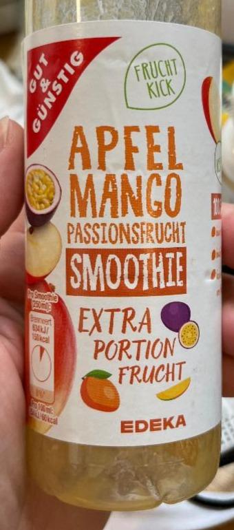Fotografie - Apfel Mango Passionsfrucht smoothie Gut & Günstig