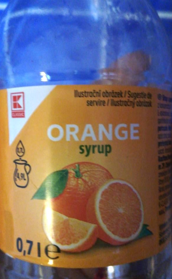 Fotografie - Orange syrup K-Classic